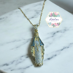 COLLAR VIRGEN AZUL