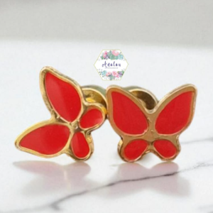 BROQUEL MARIPOSA ROJO