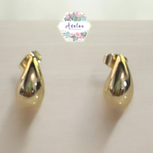 ARETES DE GOTA PEQUEÑOS DORADOS