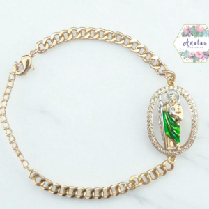 PULSERA ESLABON SANJUDAS TADEO EN CIRCULO