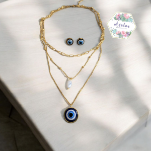 COLLAR 3 LINEAS OJO