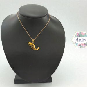 COLLAR MEXICO CORAZON DORADO