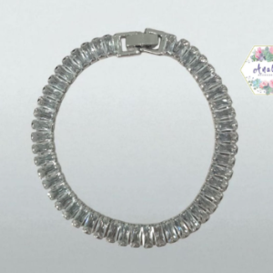 PULSERA BAGUETTE PIEDRA BLANCA SEGUIDO