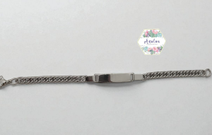 ESCLAVA NIÑO PLATA TRENZADA