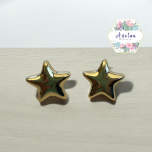 ARETES ESTRELLA DORADO
