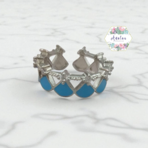 ANILLO PLATA AZUL