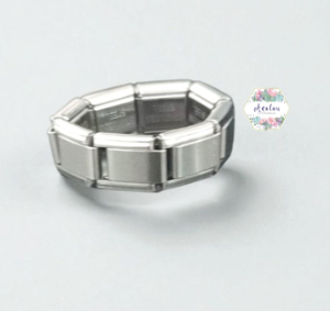 ANILLO TIPO ITALIANO COLOR PLATA