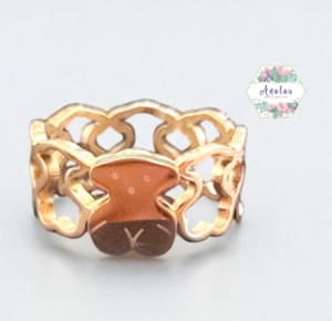 ANILLO TOUS SILUETA DORADO