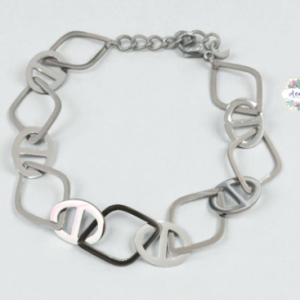 PULSERA DD PLATEADA
