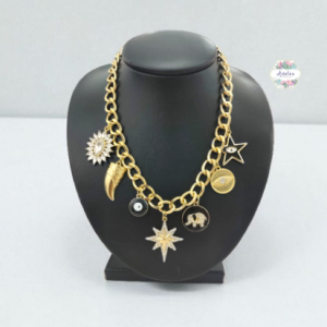 COLLAR GRANDE DE ESTRELLA ELEFANTE Y OJO