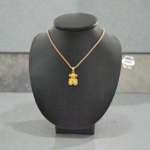 COLLAR DE OSO CON CADENA TORCIDA
