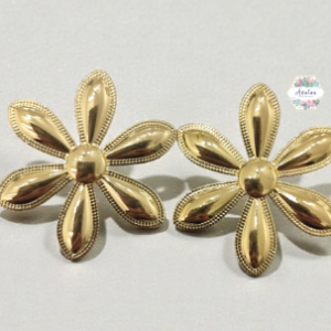 ARETE FLOR DORADA PÉTALOS LARGOS
