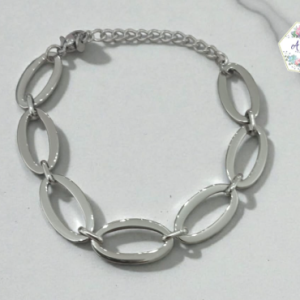 PULSERA DE OVALOS PLATA