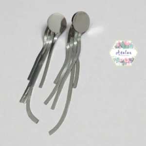 ARETES COLGANTES PLATA