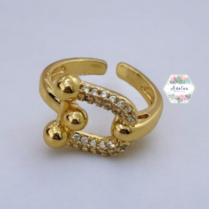 ANILLO CON HERRADURA TIPO TIFANNYY