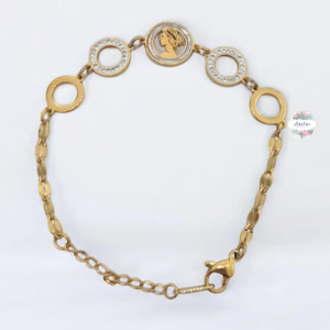 PULSERA DE CIRCULOS INCRUSTADOS