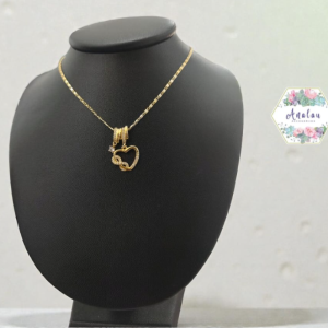 COLLAR CORAZON CON INFINITO AROS