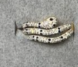PULSERA SERPIENTE DORADA 3 OJOS NEGROS