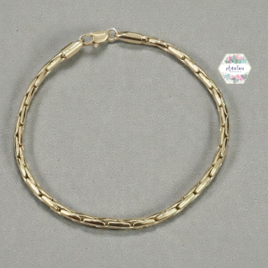 PULSERA TIPO COLA DE RATON DORADA