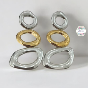 ARETE CIRCULAR 2 PLATA 1 DORADA