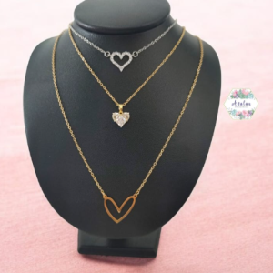 COLLAR 3 CORAZONES DIFERENTES