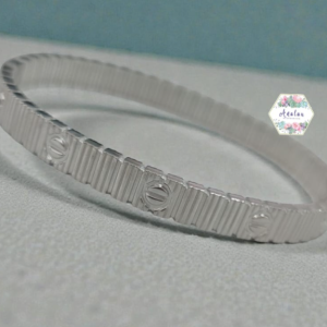 PULSERA PLATA CARRTIER PLATA RAYAS