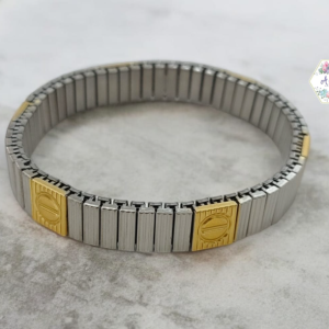 PULSERA PLATA DORADO RECTANGULOS CARTIERE