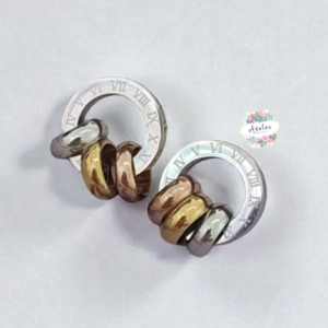ARETE CIRCULAR PLATA 3 ARGOLLAS