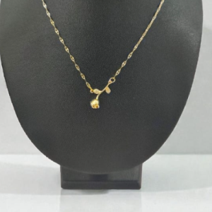COLLAR LAMINADO DE ORO FLOR