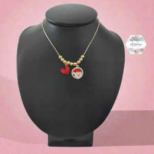 COLLAR DE SANTA CORAZON ROJO