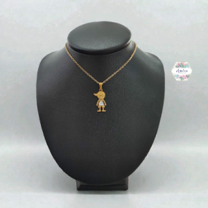 COLLAR DE NIÑO CON PIEDRAS AZUL CLARO