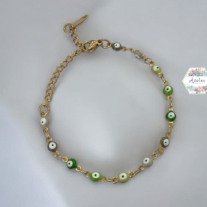 PULSERA DORADA COLORES
