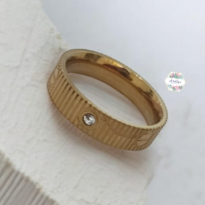 ANILLO INCRUSTADO CARTIERE EN LINEAS DELGADO