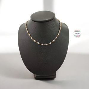 COLLAR OJO TURCO MINI GRIS