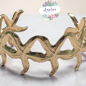 PULSERA DE ESTRELLAS DE MAR DORADO