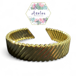 PULSERA DE METEDERA DORADA DELGADA
