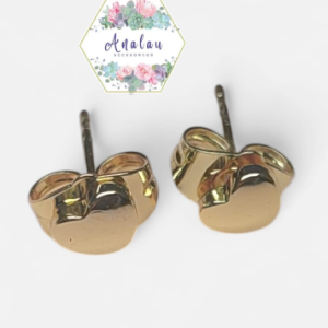 ARETES DE CORAZON CHICO LISO DORADO