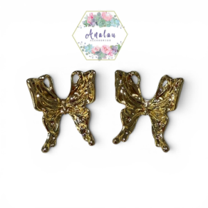 ARETES DORADOS DE MARIPOSA