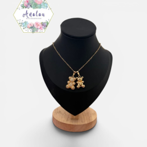 COLLAR DE DOS OSOS DORADOS