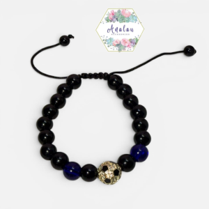 PULSERA DE FUTBOL BOLAS NEGRAS
