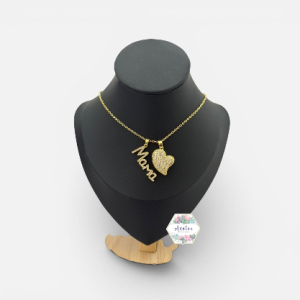 COLLAR DE MAMA Y CORAZON