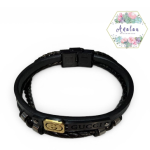 PULSERA NEGRA DE GUUCCII