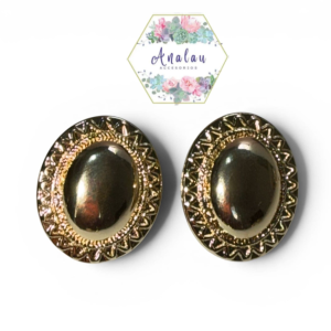 ARETE DORADO OVALADO