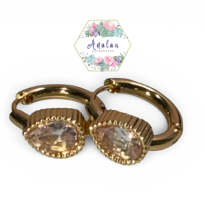 ARRACADA DE GOTA DORADO