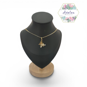 COLLAR DE MARIPOSA CON PERLAS