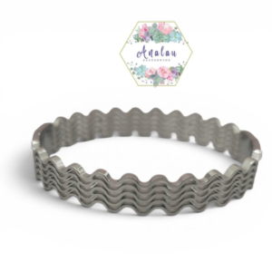 PULSERA DE ONDAS PLATA LISA