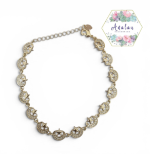 PULSERA DE LUNA Y ESTRELLA