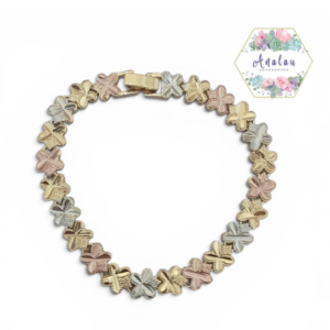 PULSERA DE FLOR 4 3 COLORES