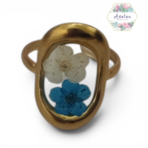 ANILLO DE FLORES NATURALES ENCAPSULADAS