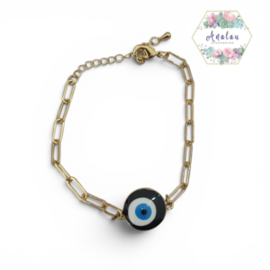 PULSERA OJO NEGRO AZUL